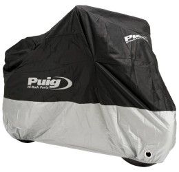 Telo coprimoto impermeabile con logo puig hi-tech parts misura xxxl nero lunghezza: 2.40 m. larghezza: 1.05 m. altezza: 1.25