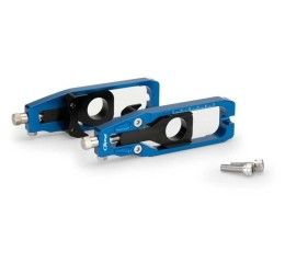 Tenditori catena Puig per Aprilia Tuono V4 1000 R 11-14 colore blu