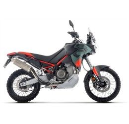 Terminale di scarico Arrow Indy Race EVO titanio con fondello inox omologato per Aprilia Tuareg 660 2025