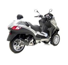 Terminale di scarico Leovince Nero - inox anodizzato nero - omologato per piaggio mp3 500 rl touring 11-12