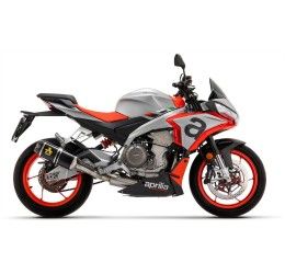 Terminale di scarico Arrow Indy Race alluminio Dark con fondello carby omologato per Aprilia RS 660 20-24