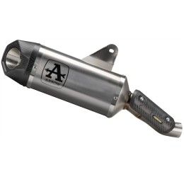 Terminale di scarico Arrow Indy-Race Approved in titanio con fondello carby omologato per Ducati Monster 937 ABS 21-24