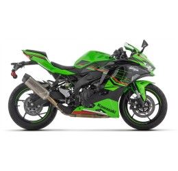 Terminale di scarico Arrow Indy Race EVO titanio con fondello carby omologato per Kawasaki ZX-4R 24-25