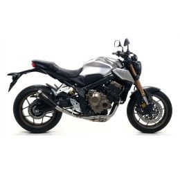 Terminale di scarico Arrow Pro-Race nichrom Dark non omologato per Honda CB 650 R 19-23