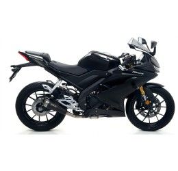 Terminale di scarico Arrow Pro-Race nichrom Dark non omologato per Yamaha MT 125 20-24