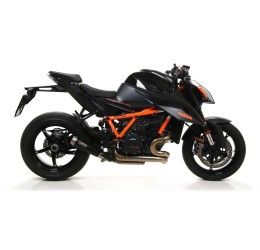 Terminale di scarico Arrow Pro-Race nichrom Dark omologato per KTM 1290 Super Duke R 20-23