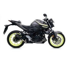 Terminale di scarico Arrow Pro-Race nichrom Dark omologato per Yamaha R3 15-18 | 21-24