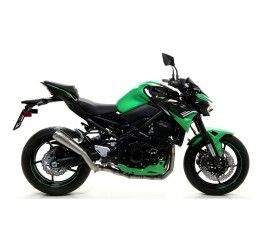 Terminale di scarico Arrow Pro-Race nichrom omologato per Kawasaki Z 900 20-24
