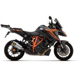Terminale di scarico Arrow Race-Tech alluminio con fondello carby omologato per KTM 1290 Super Duke GT 17-24