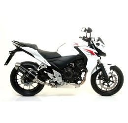 Terminale di scarico Arrow Race-Tech alluminio Dark omologato per Honda CB 500 X 15-16