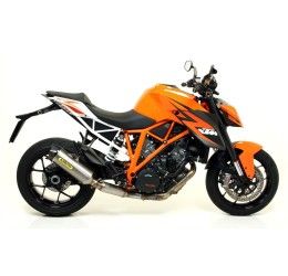 Terminale di scarico Arrow Race-Tech in titanio con fondello carby omologato per KTM 1290 Super Duke GT 17-24