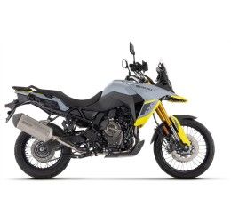 Terminale di scarico Arrow Sonora titanio con fondello carby omologato per Suzuki V-Strom 800 DE 23-24