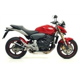Terminale di scarico Arrow Street Thunder aluminium Dark omologato per Honda Hornet 600 07-13