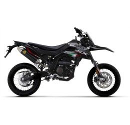Terminale di scarico Arrow Thunder alluminio Dark omologato per Aprilia SX 125 4T 21-24
