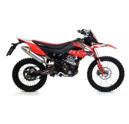 Terminale di scarico Arrow Thunder alluminio omologato per Aprilia RX 125 4T 18-20