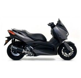 Terminale di scarico Arrow Urban alluminio Dark con fondello Dark omologato per Yamaha X-Max 300 17-20