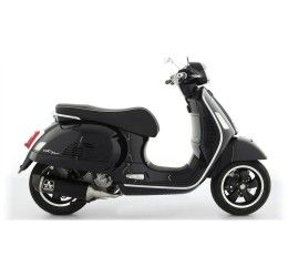 Terminale di scarico Arrow Urban alluminio Dark con fondello in carbonio omologato per Piaggio Vespa GTS 300 21-24
