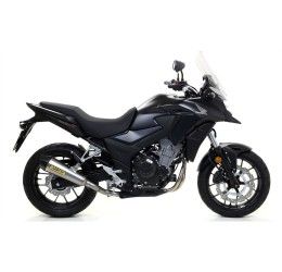 Terminale di scarico Arrow X-Kone omologato per Honda CB 500 X 17-20