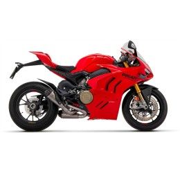 Terminali di scarico Arrow Works titanio (Dx+Sx) con raccordi in titanio non omologato per Ducati Streetfighter V4 20-24