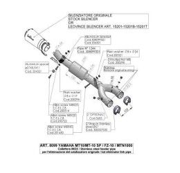 Tubo di raccordo elimina catalizzatore Leovince in acciaio inox per Yamaha MT-10 SP 17-24
