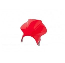 Vetro Cupolino Puig modello cockpit per Triumph Thruxton 900 04-15 colore rosso