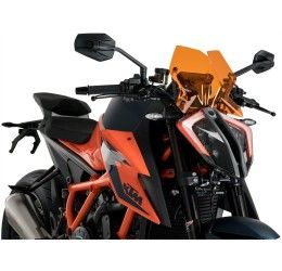Vetro Cupolino Puig modello naked n.g. sport per KTM 1290 Super Duke R 20-24 colore arancione