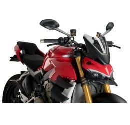 Vetro Cupolino Puig modello naked n.g. sport per Ducati Streetfighter V4 20-25 colore fume chiaro