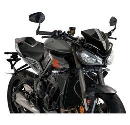 Vetro Cupolino Puig modello naked n.g. sport per Triumph Street Triple 765 R 20-25 colore fume scuro