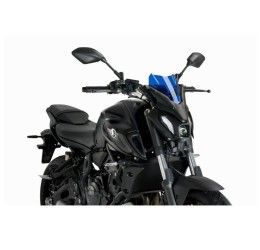 Vetro Cupolino Puig modello naked n.g. sport per Yamaha MT-07 21-24 colore blu