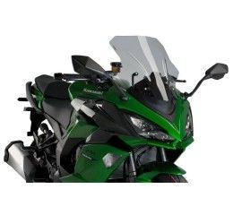 Vetro Cupolino Puig modello racing per Kawasaki Z 1000 SX 11-19 colore fume chiaro