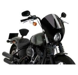 Vetro Cupolino Puig modello semicarenato dark night per harley davidson softail 1868 street bob 21-24 colore fume scuro