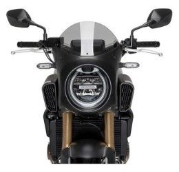Vetro Cupolino Puig modello semicarenato per Honda CB 650 R 24-25 colore nero