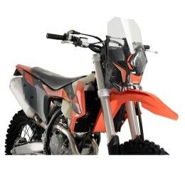 Vetro Cupolino Puig modello semicarenato rally per KTM 300 EXC TPI 20-21 colore trasparente