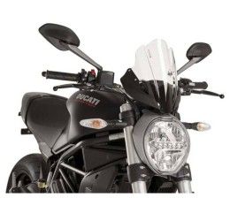Vetro Cupolino Puig modello sport per Ducati Monster 1200 14-20 colore trasparente
