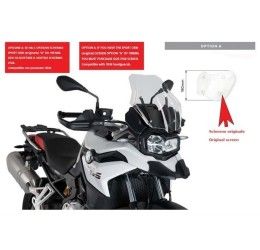 Vetro Cupolino Puig modello touring per BMW F 800 GS 24-25 colore trasparente