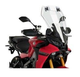 Vetro Cupolino Puig modello touring-visiera per Yamaha MT-09 Tracer 900 18-25 colore trasparente