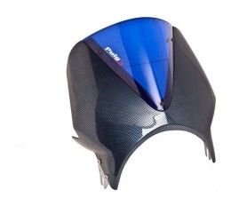 Vetro Cupolino Puig modello vision per Triumph Bonneville T120 16-25 colore blu