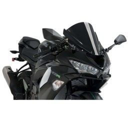 Vetro Cupolino Puig modello z-racing per Kawasaki ZX-10R 08-10 colore nero