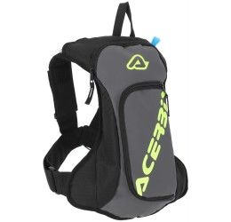 Zaino Hydroback Acerbis ACQUA LOGO Nero/Grigio/Giallo Fluo (Capacità sacca acqua 2 litri)