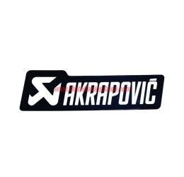 Heat-resistant adhesive written AKRAPOVIC monochrome
