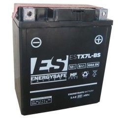 Energysafe battery for Aprilia Tuono 125 4T ABS 17-19 model ESTX7L-BS 12V/6AH (Size 114x71x131 mm)