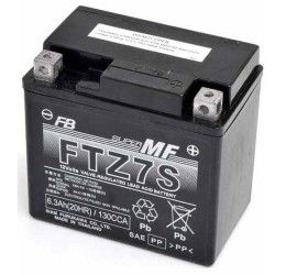 FURUKAWA battery for Honda CBR 125 R 04-11 model FTZ7S 12V/6AH (Size 113x70x105 mm)