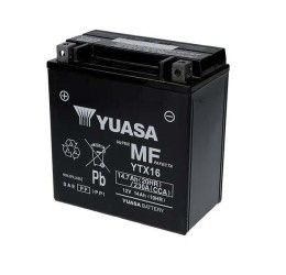 Yuasa battery for BMW R 1250 RT 19-22 model YTX16 12V/14AH (Size 150x87x161 mm)