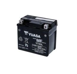 Yuasa battery for KTM 525 EXC 05-07 model YTX5L-BS 12V/4AH (Size 114x71x106 mm)