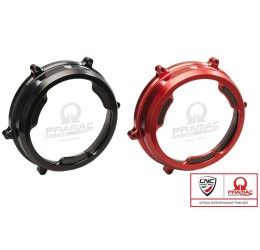 CNC Racing clutch cover clear with carbon inserts for Ducati 1299 Panigale 15-17 Pramac Racing Limited Edition