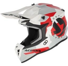 Helmet cross enduro Acerbis LINEAR 22-06 white/grey/red