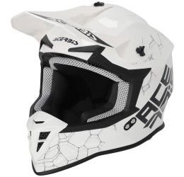 Helmet Off Road Acerbis LINEAR 22-06 SOLID COLOR white