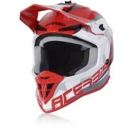 Helmet cross enduro Acerbis Linear red-white