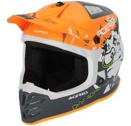 Helmet Off Road Acerbis PROFILE JUNIOR orange/grey