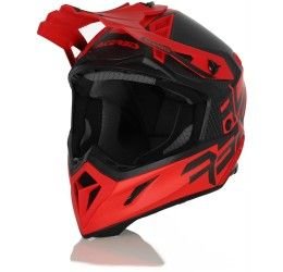 Helmet cross enduro Acerbis Steel Carbon black-red